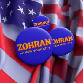 Zohran Mamdani For New York City Button Pin