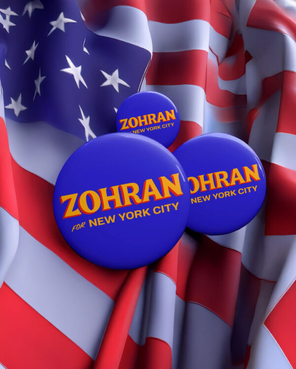 Zohran Mamdani For New York City Button Pin