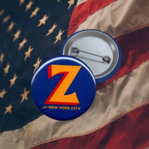 Zohran Mamdani New York City Mayor NYC 2025 AOC Bernie Sanders Button