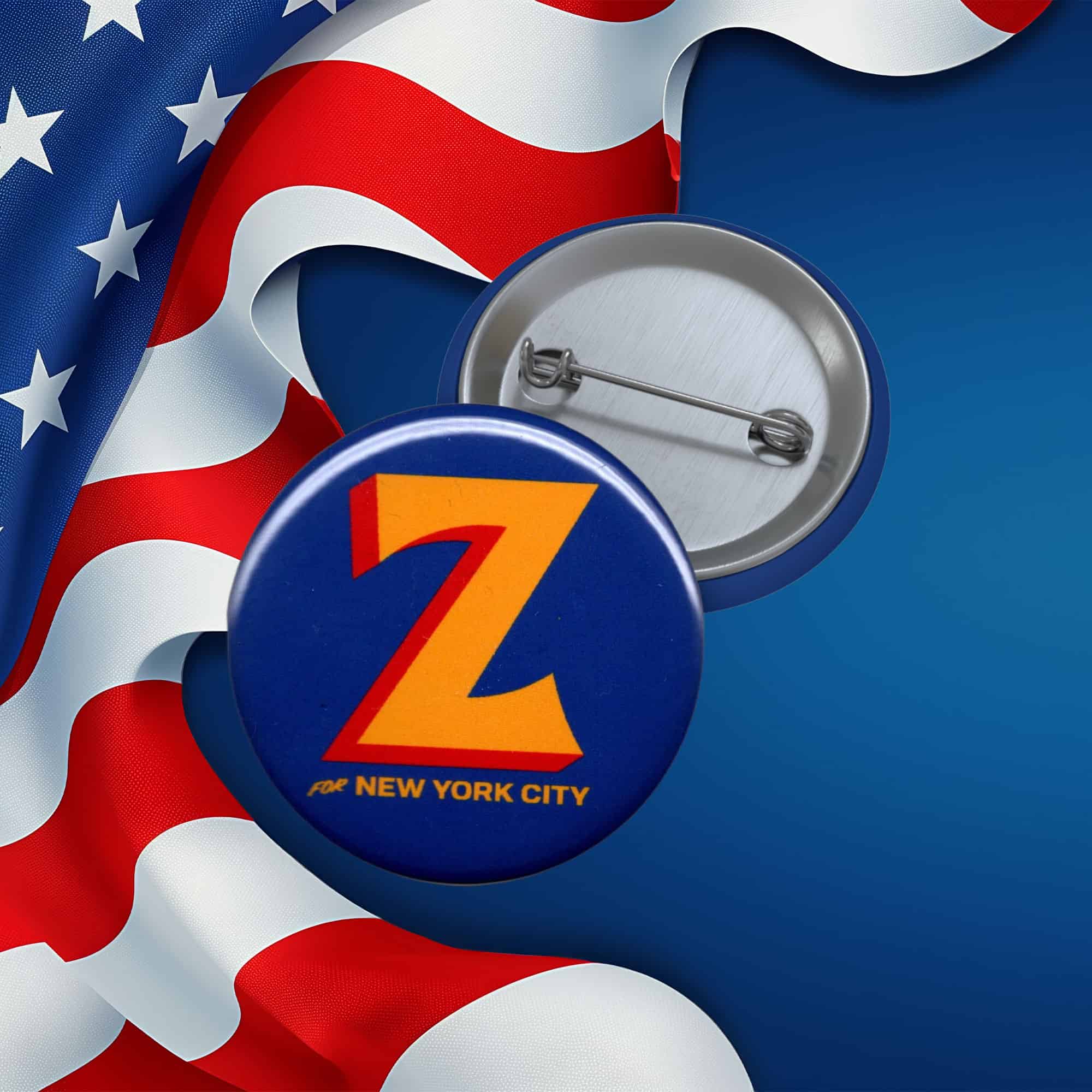 Zohran Mamdani New York City Mayor NYC 2025 AOC Bernie Sanders Button