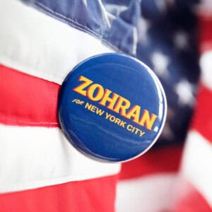 Zohran Mamdani New York NYC Mayor Button