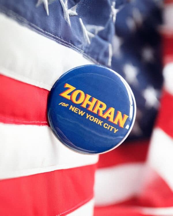 Zohran Mamdani New York NYC Mayor Button