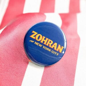 Zohran Mamdani New York NYC Mayor Button