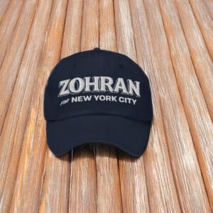 Zohran for New York City Hat – Embroidered Dad Cap