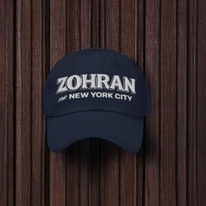 Zohran for New York City Hat – Embroidered Dad Cap