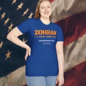 Zohran for New York City T-Shirt – NYC’s First Muslim Mayor Campaign
