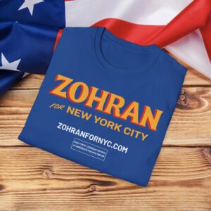 Zohran for New York City T-Shirt – NYC’s First Muslim Mayor Campaign