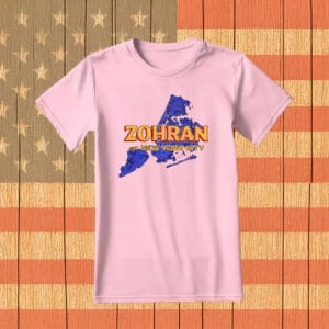 2025 Campaign Map Tee, Zohran Mamdani for NYC Shirt