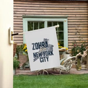 Mayor Mamdani 2025-Zohran for New York City Garden Flag