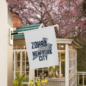 Mayor Mamdani 2025-Zohran for New York City Garden Flag