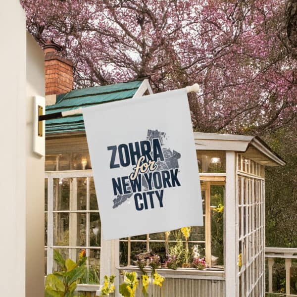 Mayor Mamdani 2025-Zohran for New York City Garden Flag