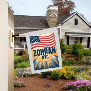 Mayor Mamdani 2025 – A City We Can Afford Banner, Zohran NYC Garden Flag