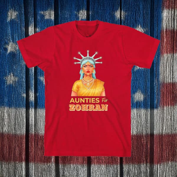Official Aunties for Zohran Shirt – NYC Desi Pride Political Tee
