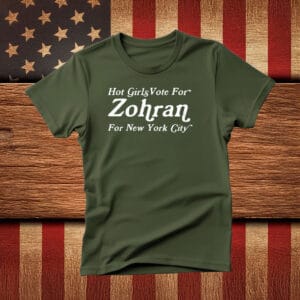 Vintage NYC Political Tee, Hot Girls Vote For Zohran Shirt