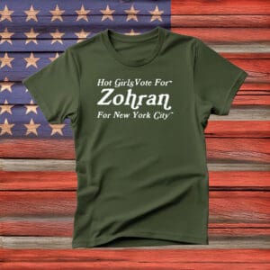 Vintage NYC Political Tee, Hot Girls Vote For Zohran Shirt
