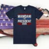 Vote Zohran, Progressive Democrat Tee, Mamdani for President 2028 T-Shirt