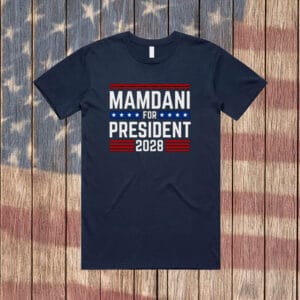 Vote Zohran, Progressive Democrat Tee, Mamdani for President 2028 T-Shirt
