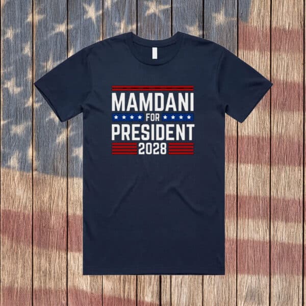 Vote Zohran, Progressive Democrat Tee, Mamdani for President 2028 T-Shirt