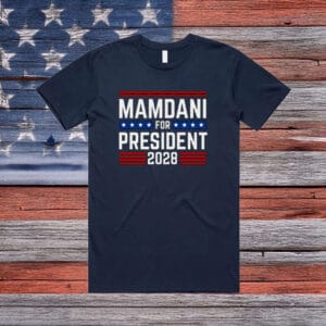Vote Zohran, Progressive Democrat Tee, Mamdani for President 2028 T-Shirt