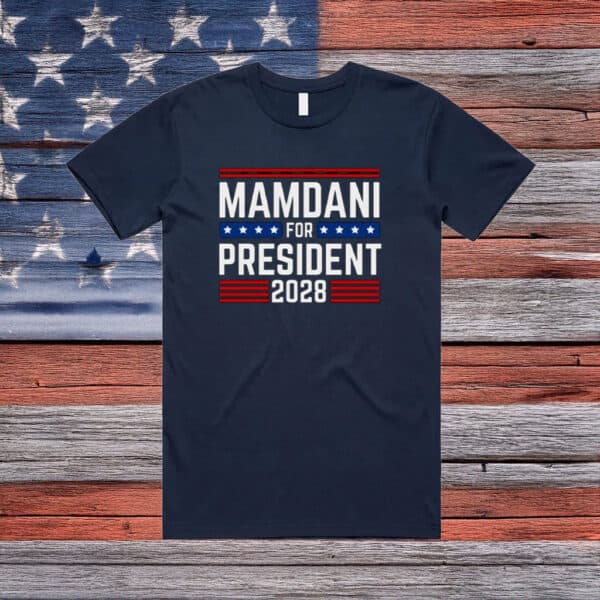 Vote Zohran, Progressive Democrat Tee, Mamdani for President 2028 T-Shirt