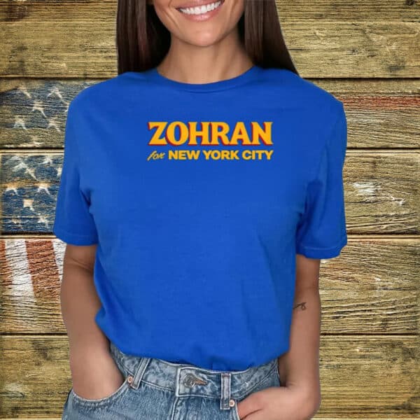 Zohran for New York City Shirt – Bold Yellow & Blue Campaign Tee