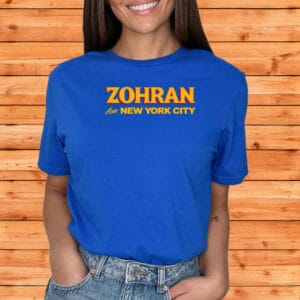 Zohran for New York City Shirt – Bold Yellow & Blue Campaign Tee
