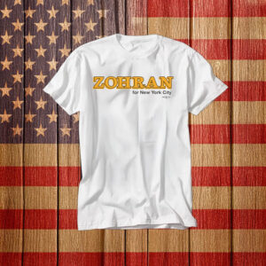 Zohran for New York City Shirt – Classic Gold Lettering Tee