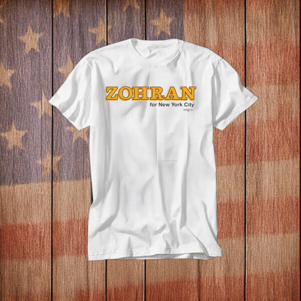 Zohran for New York City Shirt – Classic Gold Lettering Tee
