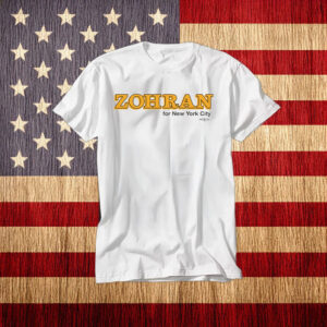 Zohran for New York City Shirt – Classic Gold Lettering Tee