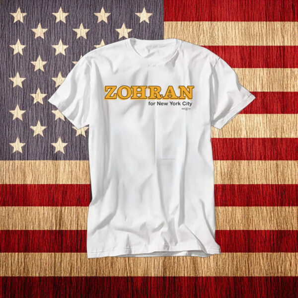Zohran for New York City Shirt – Classic Gold Lettering Tee