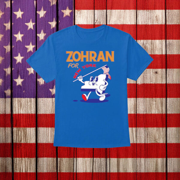 Zohran for New York Tee – Playful Cartoon Campaign Shirt