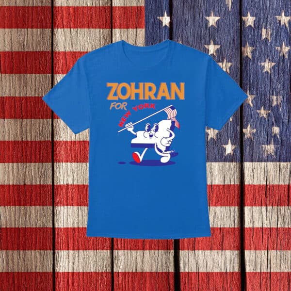 Zohran for New York Tee – Playful Cartoon Campaign Shirt