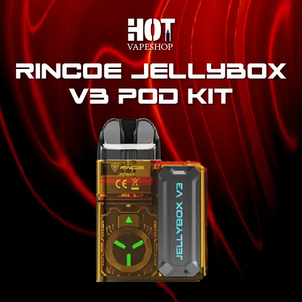 rincoe jellybox v3 pod kit-amber clear