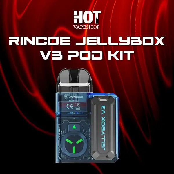 rincoe jellybox v3 pod kit-blue clear