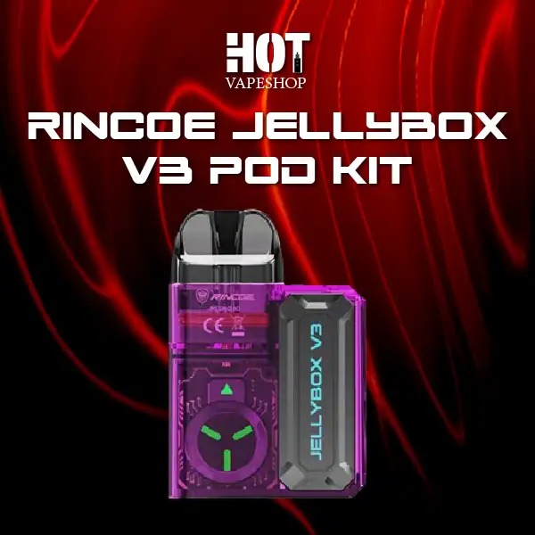 rincoe jellybox v3 pod kit-purple clear