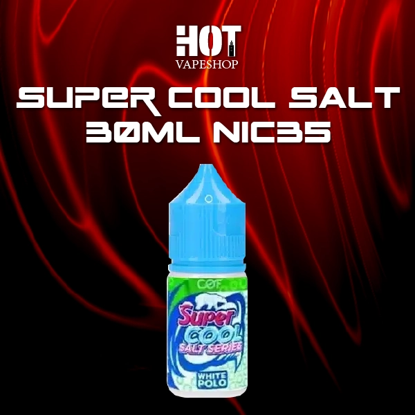 super cool salt 30ml nic35 white polo