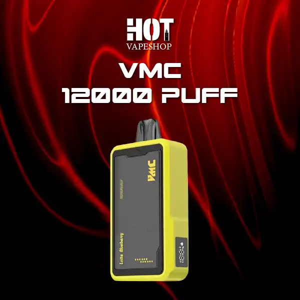 vmc 12000 puff กลิ่นล็อตเต้บลูเบอร์รี หอมหวานเปรี้ยว สดชื่นลงตัว