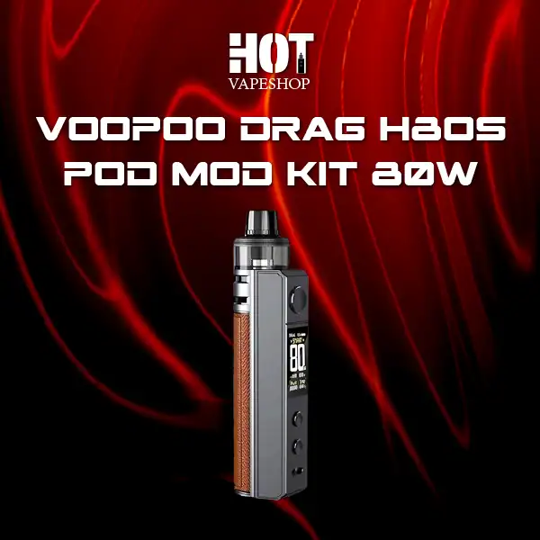 voopoo drag h80 s pod mod kit 80w-brown