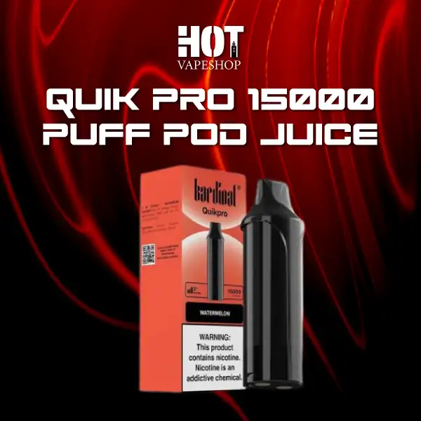 quik pro 15000 puff pod juice watermelon