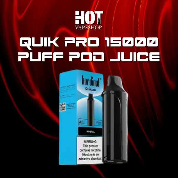 quik pro 15000 puffs pod juice mineral
