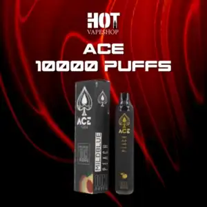 ace 10000 puffs กลิ่นไวท์พีช หอมละมุนหวานนุ่ม สดชื่นในทุกสัมผัส