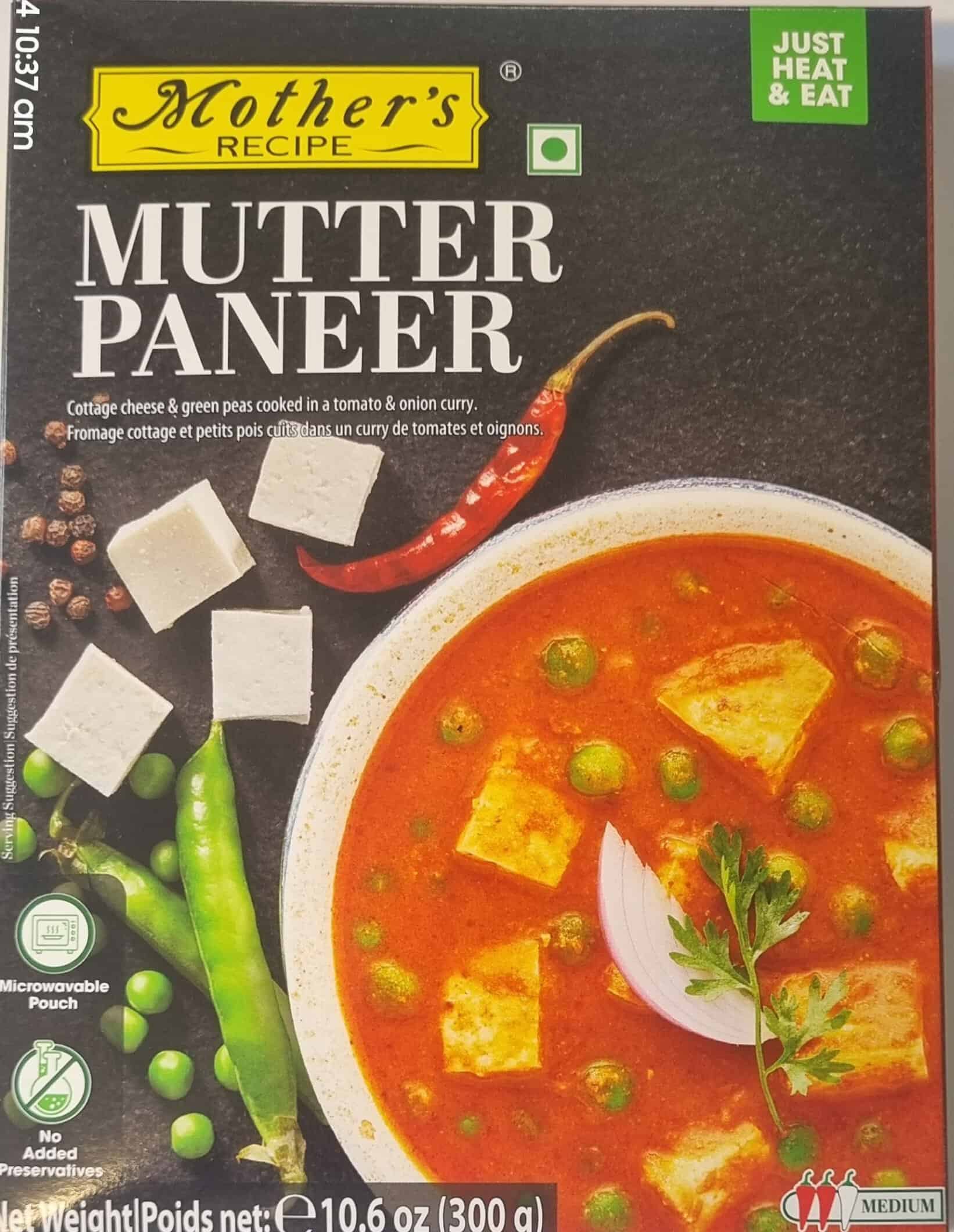 Mother's Mutter Paneer 300g - House of Spices Lower Hutt