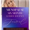 front cover of menopause journal showing a woman suffering fro menopausal cramps