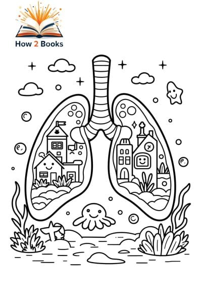 Alternative view of Human Body Colouring Pages - The Inner Workings