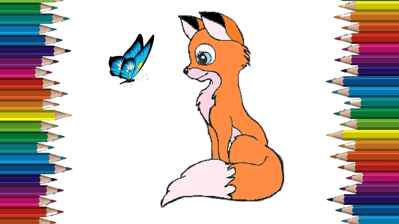 How to draw a cute fox step by step | Cartoon Fox drawing easy