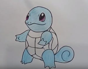 How to draw squirtle from pokemon