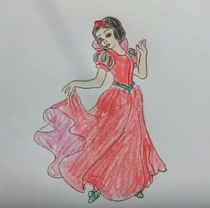 How to Draw SNOW WHITE from Disney's Snow White