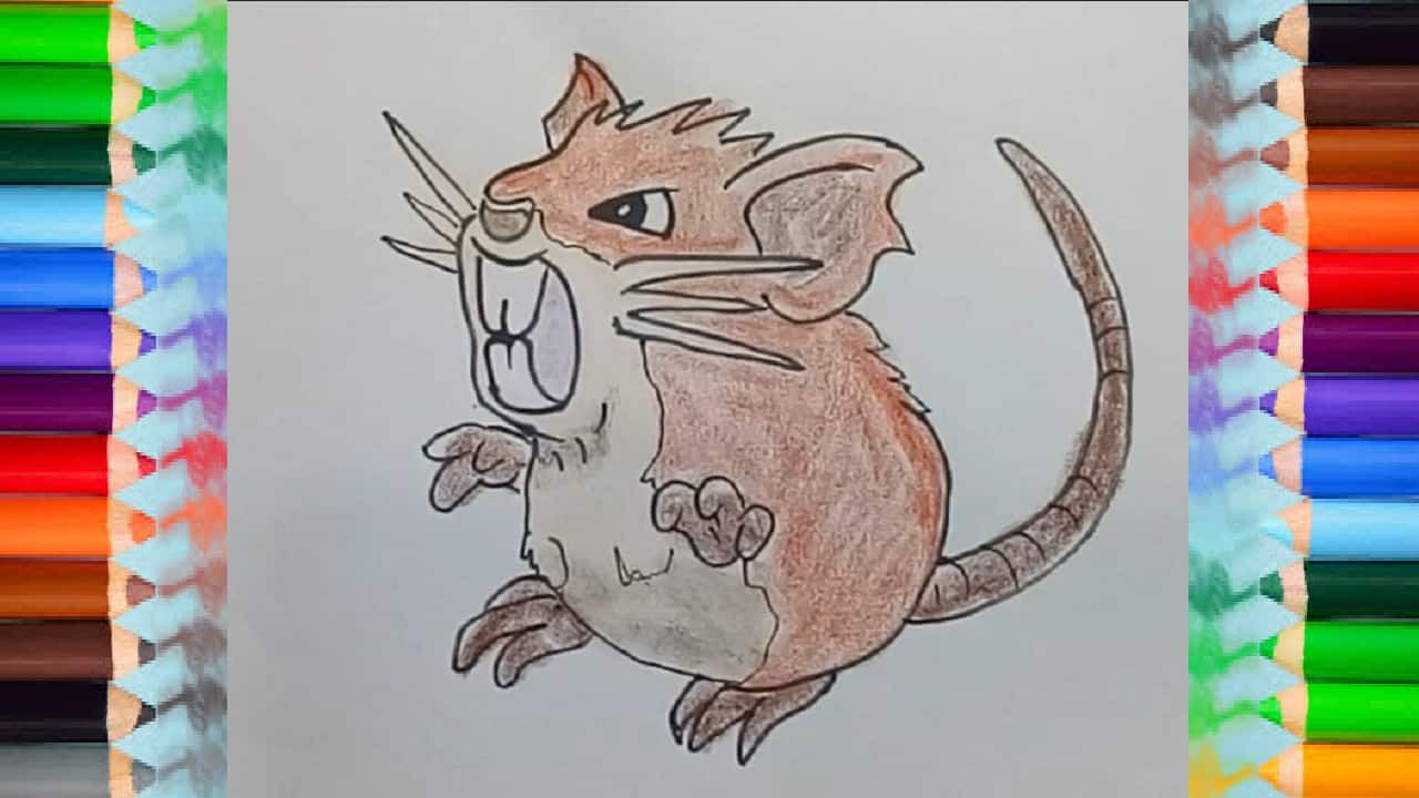 How to draw Raticate from Pokemon – Pokemon drawings