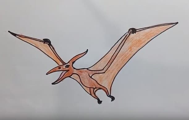 how to draw a pterodactyl from jurassic world