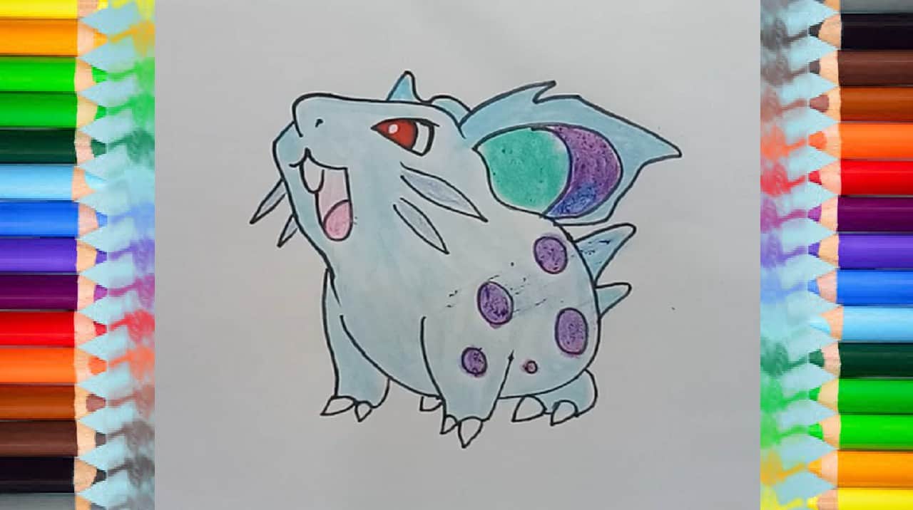 How to draw Nidoran (female) from Pokemon – Pokemon drawing